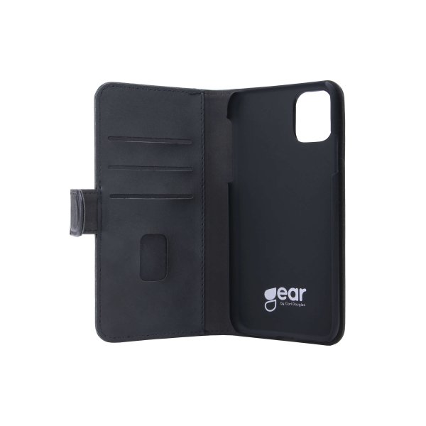 Gear iPhone 11 Fodral 3 Kortfack Löstagbart Skal Svart