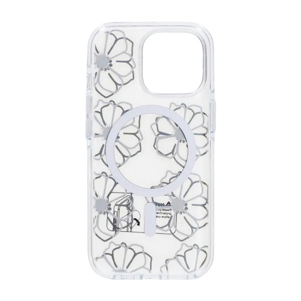 iPhone 15 Pro Skal Mönster MagSafe Blommor