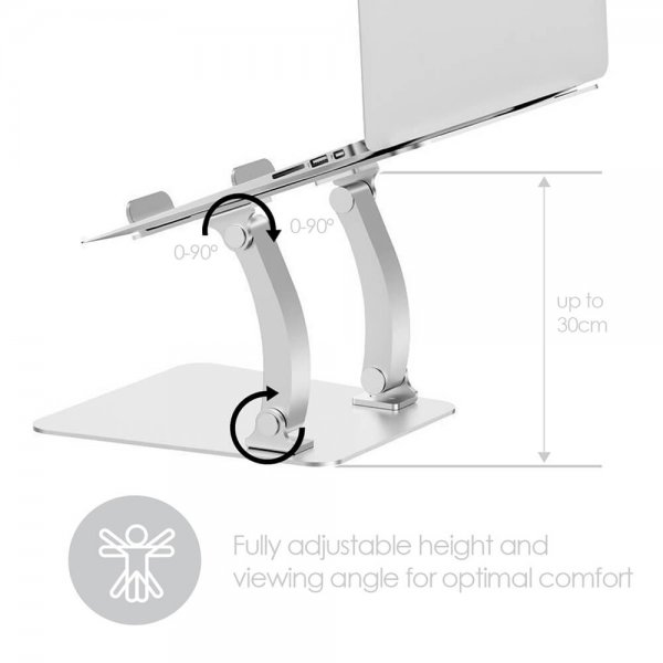 desire2 Laptopställ Dual Pivot Riser Justerbar Aluminium