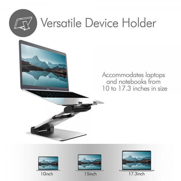 desire2 Laptopställ Supreme Sit-Stand Aluminium