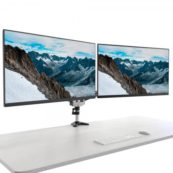 desire2 Monitor Arm Duo Aluminium