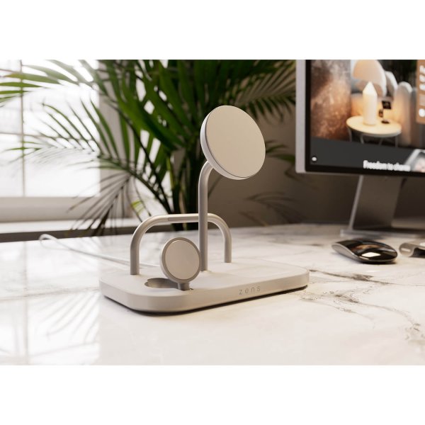 Zens Trådlös Laddare 4-1 Qi2 MagSafe Vit