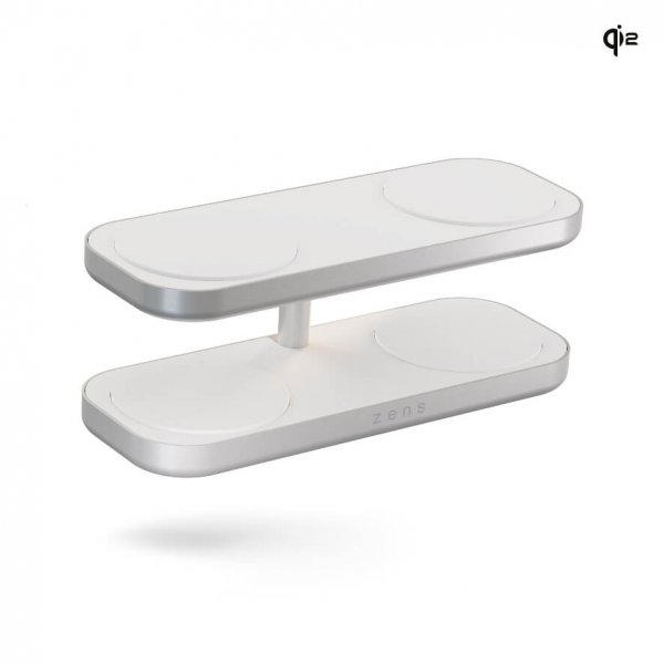 Zens Trådlös Laddare Quattro Pro 4 Qi2 MagSafe Vit
