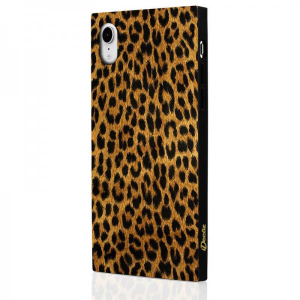 iDecoz iPhone Xr Skal Square Case Leopard