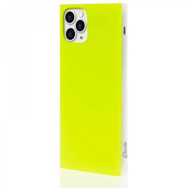 iDecoz iPhone 11 Pro Skal Square Case Neon Gul