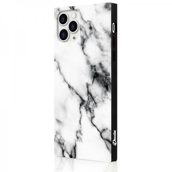 iDecoz iPhone 11 Pro Max Skal Square Case Marble Vit