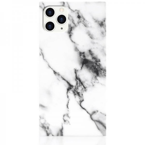 iDecoz iPhone 11 Pro Skal Square Case Marble Vit