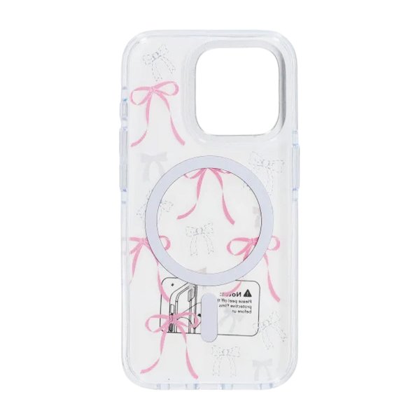 iPhone 15 Pro Max Skal Mönster MagSafe Rosett