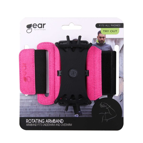 Gear Sportarmband Premium Vridbar Hållare Rosa