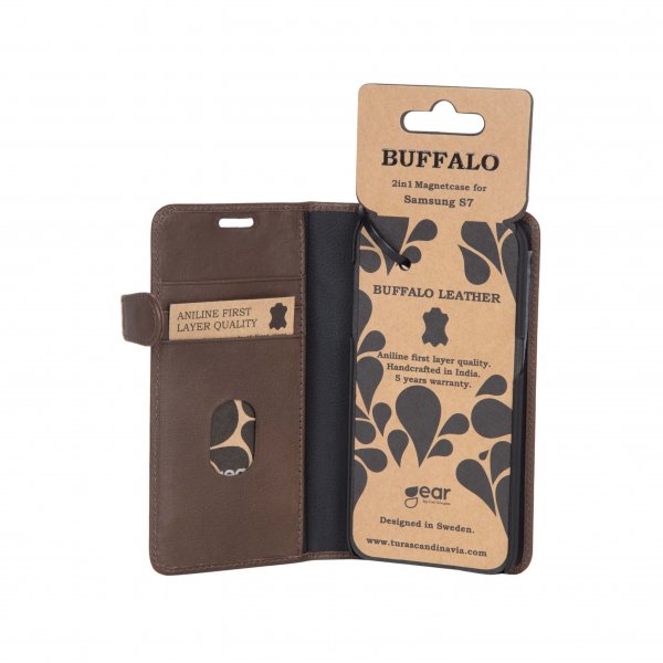 Buffalo Samsung Galaxy S7 Fodral 2in1 Magnet Case Brun