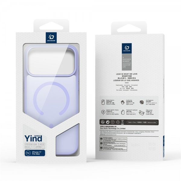 Dux Ducis iPhone 17 Pro Skal Yind Series MagSafe Lila