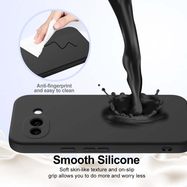Google Pixel 10a Skal med Strap Silikon MagSafe Svart