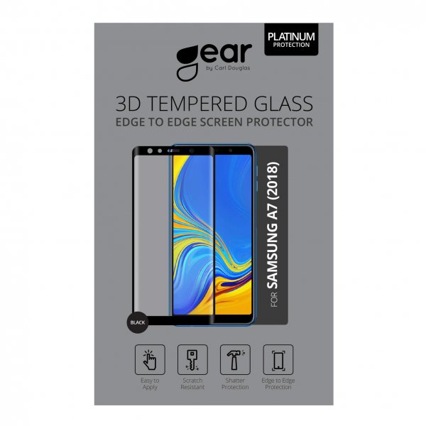 Gear Samsung Galaxy A7 2018 Skärmskydd 3D