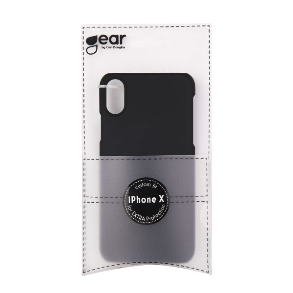 Gear iPhone X/Xs Skal Hårdplast Svart