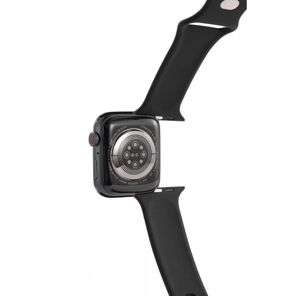 Gear Apple Watch 38/40/41/42mm Armband Silikon Svart