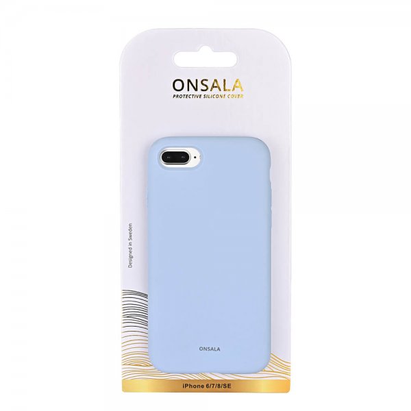 Onsala iPhone 6/6S/7/8/SE Skal Silikon Light Blue
