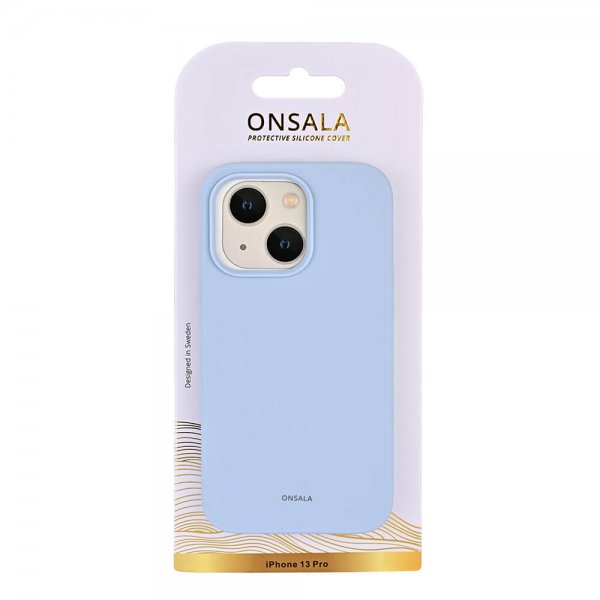 Onsala iPhone 13 Pro Skal Silikon Light Blue