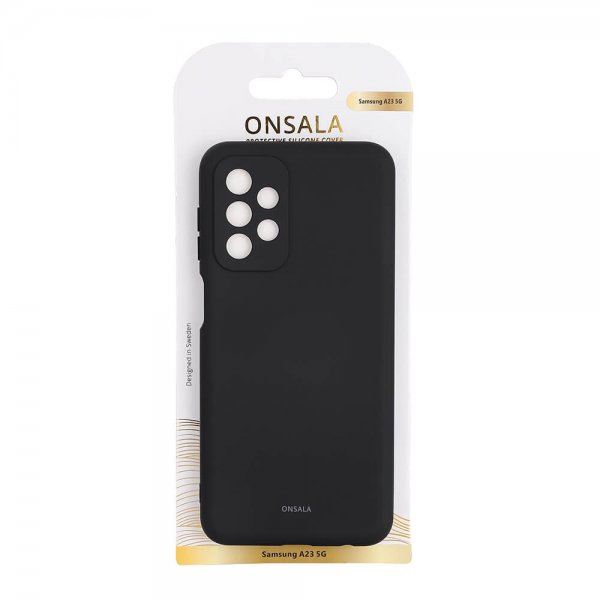 Onsala Samsung Galaxy A23 5G Skal Silikon Svart