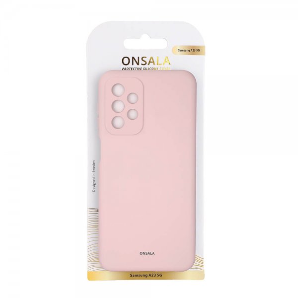Onsala Samsung Galaxy A23 5G Skal Silikon Chalk Pink