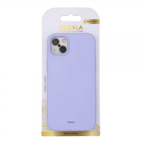 Onsala iPhone 14 Plus Skal Silikon Lila