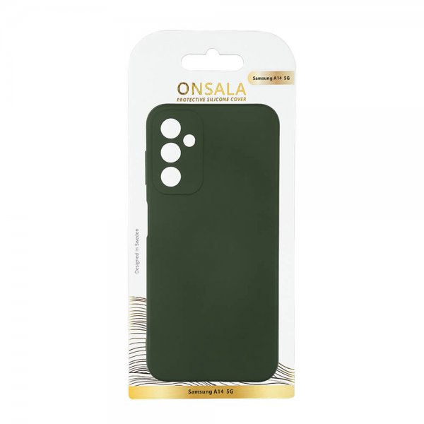 Onsala Samsung Galaxy A14 Skal Silikon Dark Green