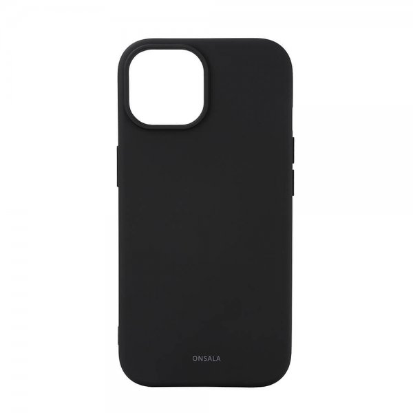 Onsala iPhone 15 Skal Silicone Touch MagSeries Svart