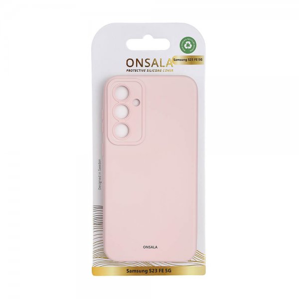 Onsala Samsung Galaxy S23 FE Skal Silikon Chalk Pink