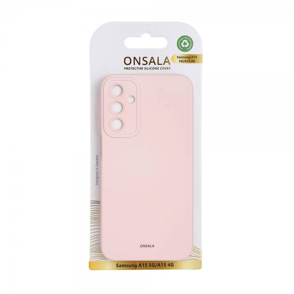 Onsala Samsung Galaxy A15 Skal Silikon Chalk Pink
