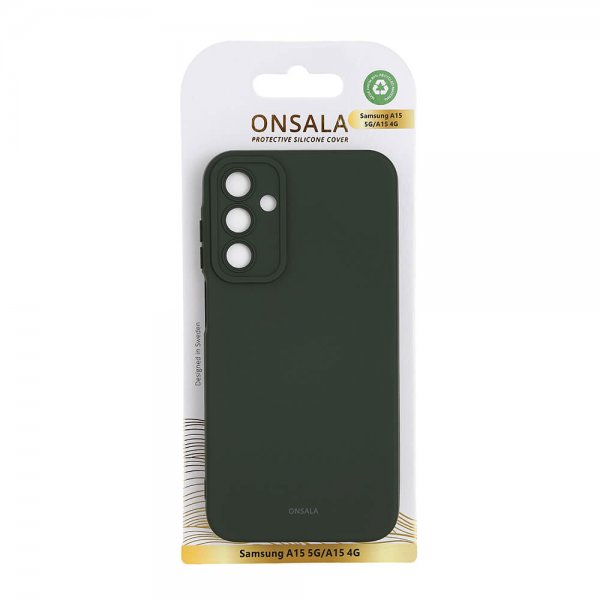 Onsala Samsung Galaxy A15 Skal Silikon Olive Green
