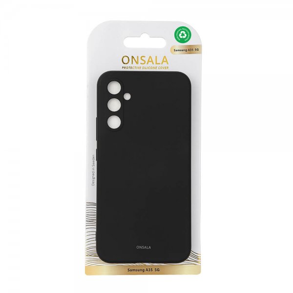 Onsala Samsung Galaxy A35 Skal Silikonkänsla Svart