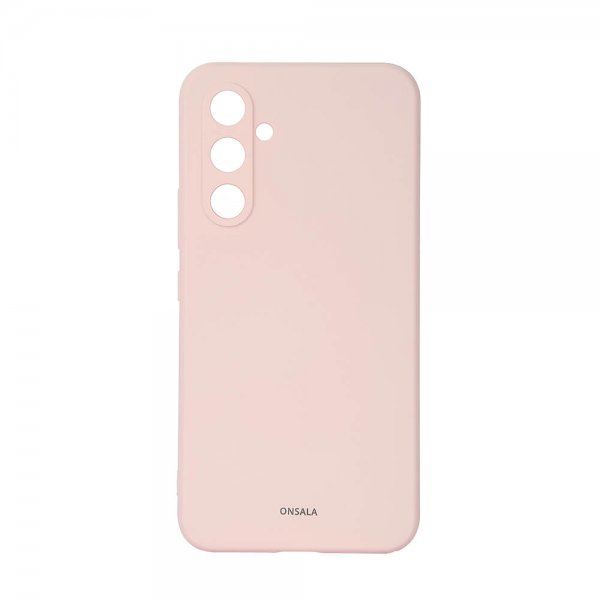 Onsala Samsung Galaxy A55 Skal Silikonkänsla Chalk Pink