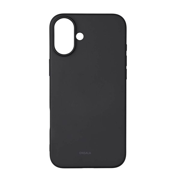 Onsala iPhone 16 Plus Skal Silikonkänsla Svart