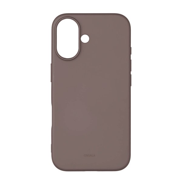 Onsala iPhone 16 Skal Silikonkänsla Chocolate
