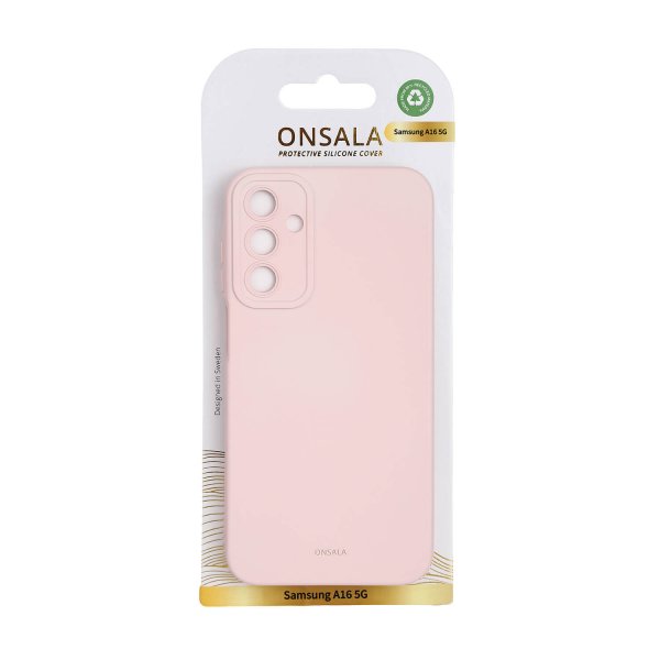 Onsala Samsung Galaxy A16 Skal Silikonkänsla Chalk Pink