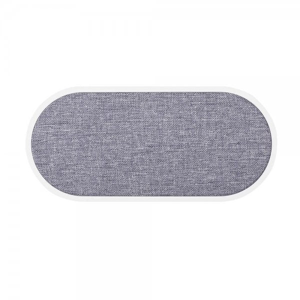 Gear Trådlös Dual QI Laddare 2x10W Vit Grå Textil