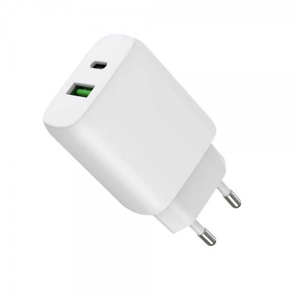 Gear Laddare PD/PPS Travel Charger 30W + QC 18W Vit