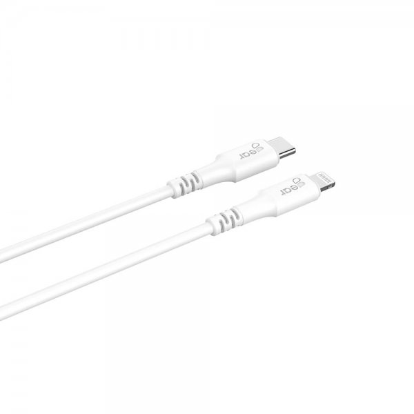 Gear Kabel Lightning till USB-C MFI 0.5m Vit