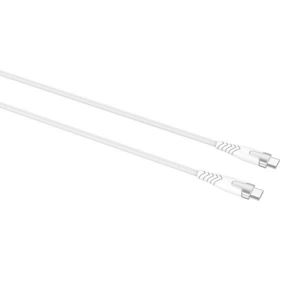 Gear Kabel Kevlar USB-C till USB-C 1.5m Vit