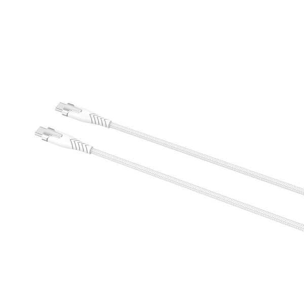 Gear Kabel Kevlar USB-C till USB-C 1.5m Vit