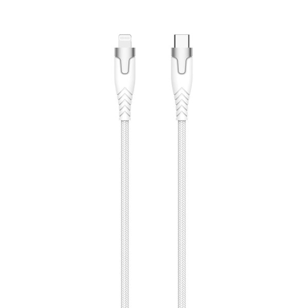 Gear Kabel Kevlar USB-C till Lightning 1.5m Vit