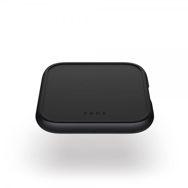 Zens Single Aluminium Wireless Charger with Wall Charger