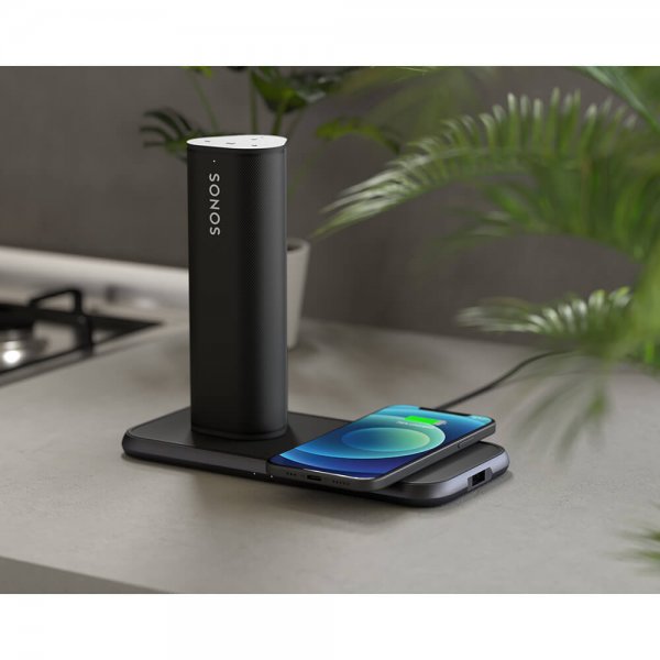 Zens Dual Aluminium Wireless Charger Svart
