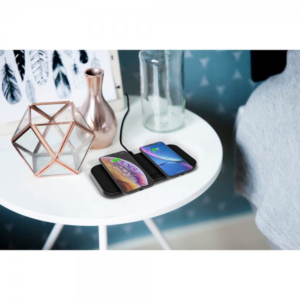Zens Dual Aluminium Wireless Charger Svart