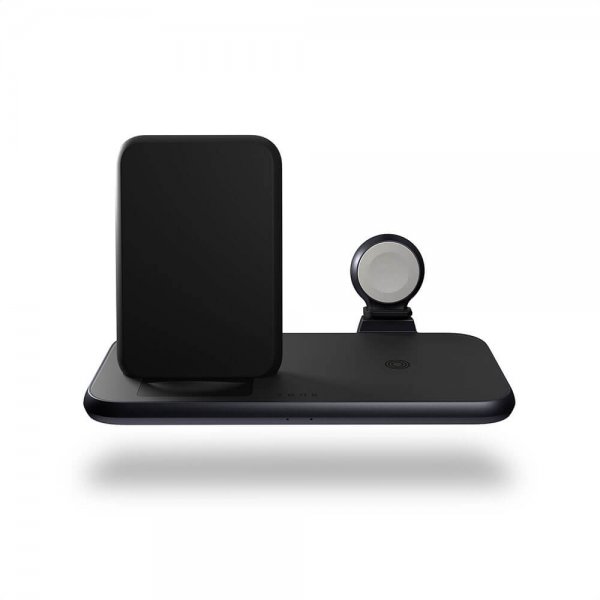 Zens 4 in 1 Stand+Watch Wireless Charger Aluminium Svart