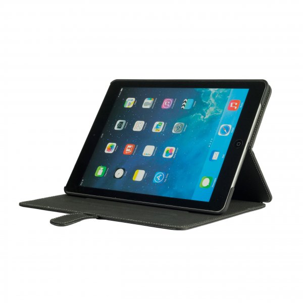Onsala iPad 9.7 (gen 5/6) Fodral Äkta Läder Svart