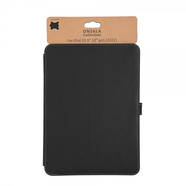Onsala iPad 10.9 (gen 10)/iPad 11 (A16) Fodral Läder Svart