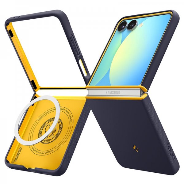 Spigen Samsung Galaxy Z Flip 7 Skal Nano Pop MagFit Blueberry Navy