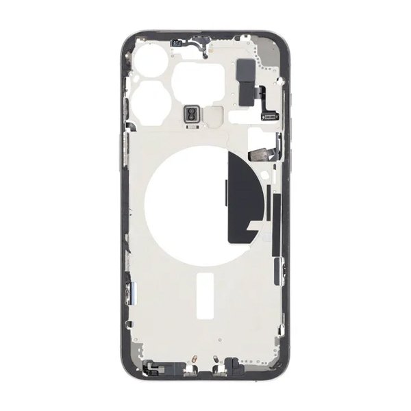 Mittenram med smådelar för iPhone 15 Pro Max - Naturlig Titan OEM