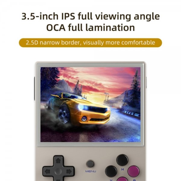 ANBERNIC RG35XX Handhållen Spelkonsol Retro 3.5" 64GB Grå