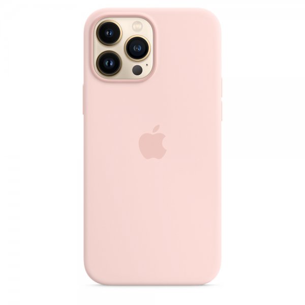 Apple Original iPhone 13 Pro Max Skal Silicone Case MagSafe Kritrosa